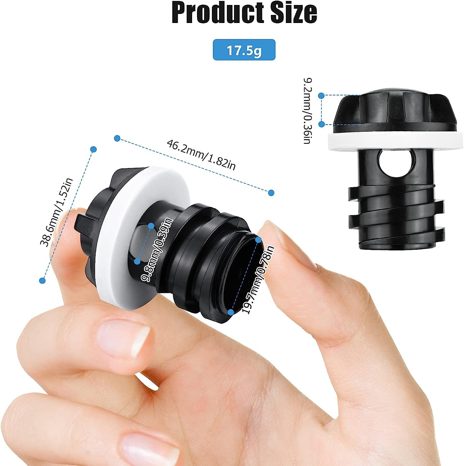 2-Pack Cooler Plug for Yeti Cooler Drain Plugs Replacement Compatible with YETI