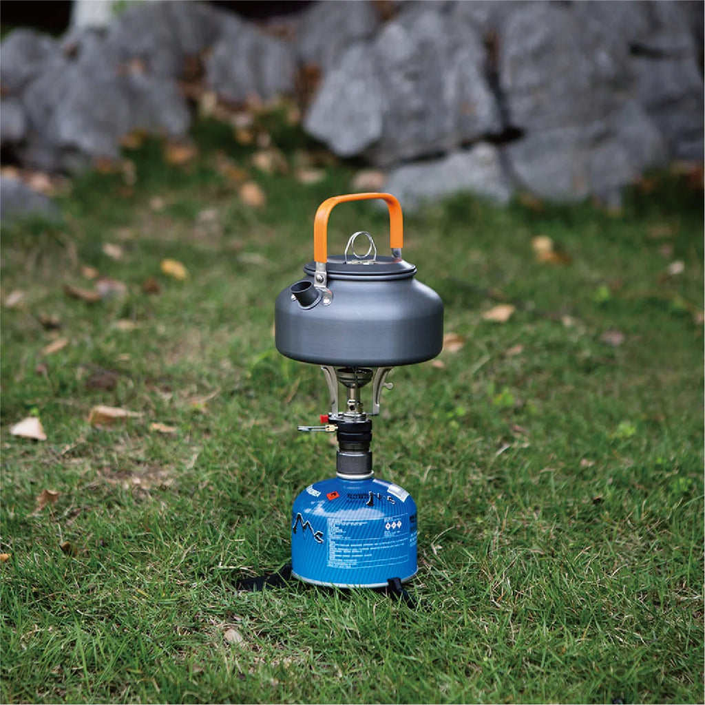 4 Piece Portable Camping Stove Adapter and Stand Set, Propane Compatible, All-In-One Kit