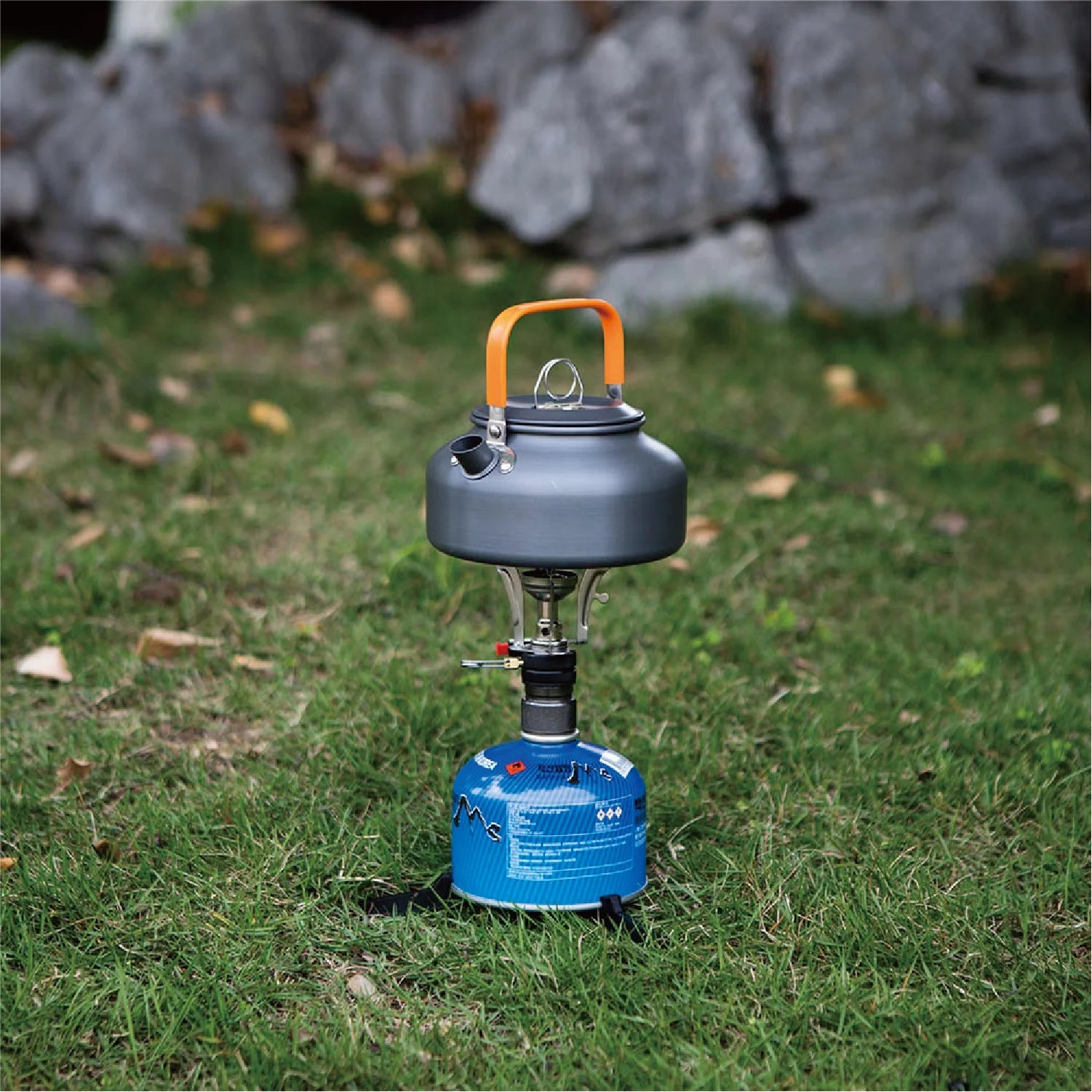 4 Piece Portable Camping Stove Adapter and Stand Set, Propane Compatible, All-In-One Kit